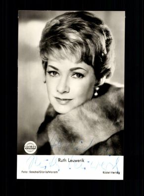 Ruth Leuwerik Autogrammkarte Original Signiert # BC 123261