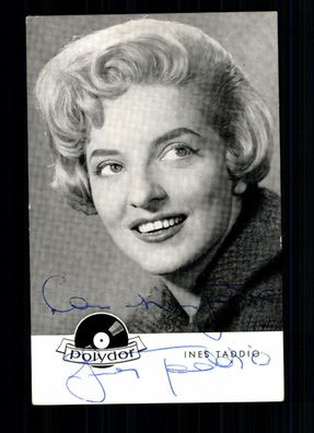 Ines Taddio Polydor Autogrammkarte Original Signiert ## BC 28615