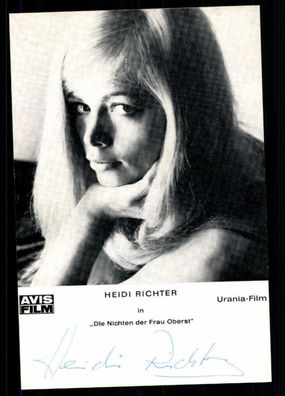 Heidi Richter Autogrammkarte Original Signiert ## BC 25666