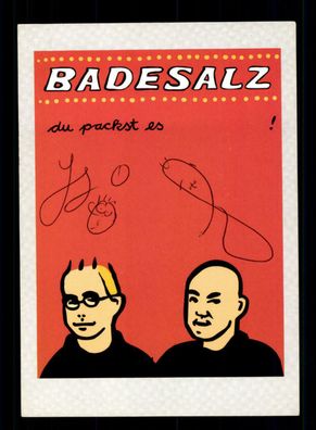 Badesalz Autogrammkarte Original Signiert ## BC 147332