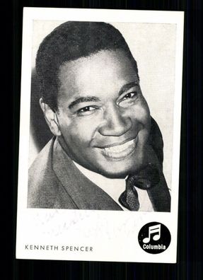 Kenneth Spencer Autogrammkarte Original Signiert ## BC 15600