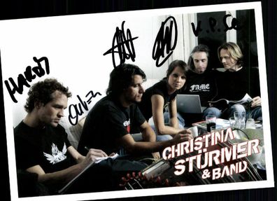 Christina Stürmer Autogrammkarte Original Signiert## BC 32038