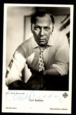Carl Raddatz UFA Autogrammkarte Original Signiert ## BC 32845