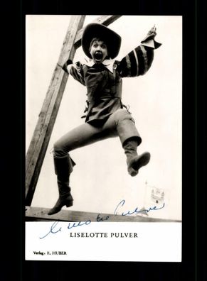 Liselotte Pulver Autogrammkarte Original Signiert ## BC 149213