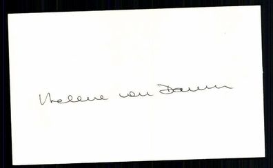 Helene van Damm Karteikarte Original Signiert ## BC 30844