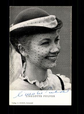 Liselotte Pulver Autogrammkarte TOP ## BC 150221