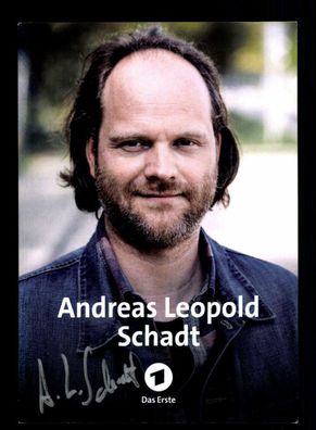 Andreas Leopold Schadt Tatort Autogrammkarte Original Signiert ## BC 150452
