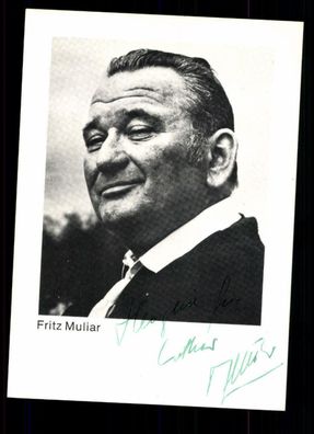 Fritz Muliar Autogrammkarte Original Signiert # BC 49616