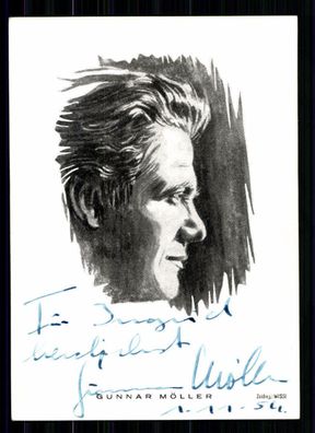 Gunnar Möller Autogrammkarte Original Signiert TOP## BC 1379