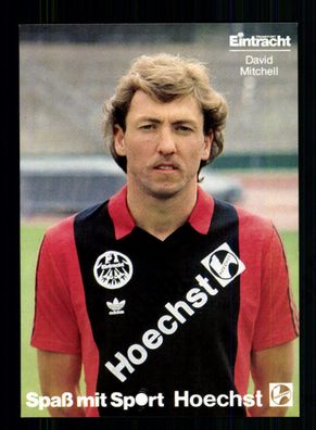 David Mitchell Autogrammkarte Eintracht Frankfurt 1986-87 Original Signiert