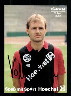 Volker Münn Autogrammkarte Eintracht Frankfurt 1986-87 Original Signiert