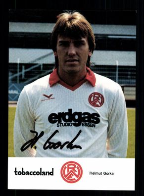 Helmut Gorka Autogrammkarte Rot Weiss Essen 1983-84 Original Signiert