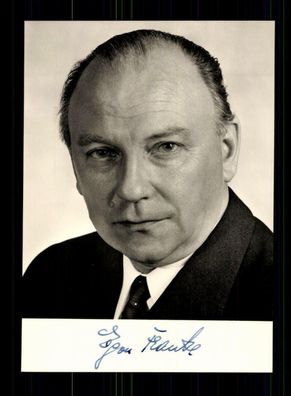 Egon Franke Autogrammkarte Original Signiert ## BC 107217