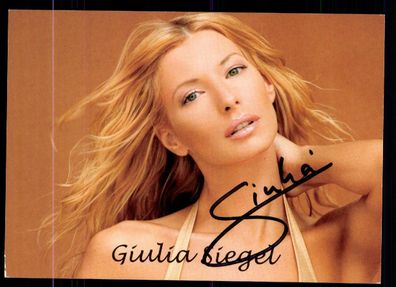 Giulia Siegel Autogrammkarte Original Signiert ## BC 53370