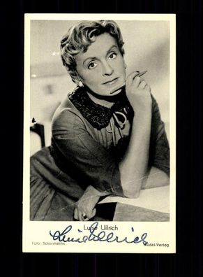Luise Ullrich Rüdel Autogrammkarte Original Signiert # BC 61617
