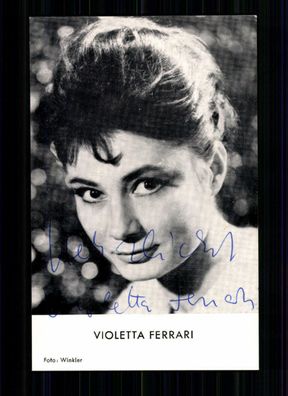 Violetta Ferrari Autogrammkarte Original Signiert TOP## BC 815