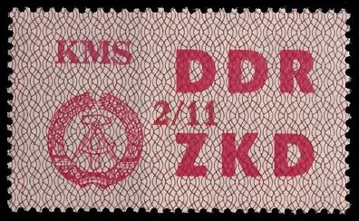 DDR DIENST Laufkontrollzettel Nr 38 2 11 - XI ungebraucht X1C4F26