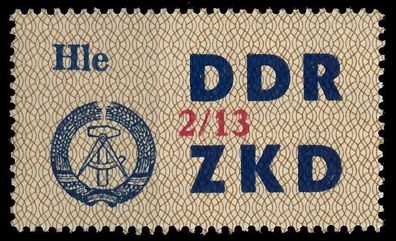 DDR DIENST Laufkontrollzettel Nr 37 2 13 - XIII X1C4F52