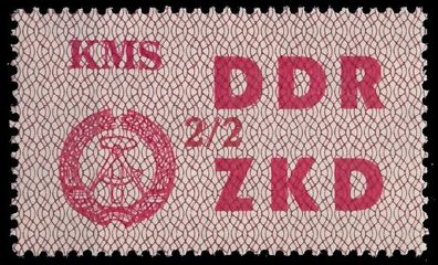 DDR DIENST Laufkontrollzettel Nr 38 2 02 - II ungebraucht X1C4F56