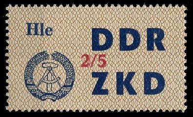 DDR DIENST Laufkontrollzettel Nr 37 2 05 - V postfrisch X1C4F86