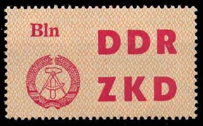 DDR DIENST Laufkontrollzettel Nr 1 postfrisch SC9494A