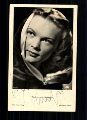 Marianna Simson Film-Foto Verlag Autogrammkarte Original Signiert TOP## BC 1089