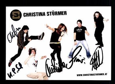 Christina Stürmer Autogrammkarte Original Signiert ## BC 67242