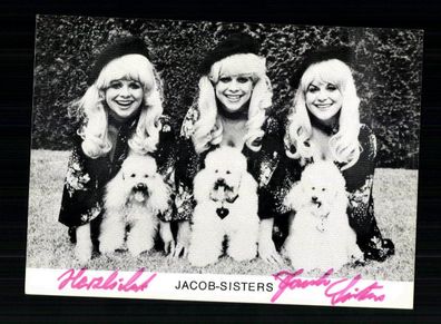 Jacob Sisters Autogrammkarte Original Signiert # BC 143548