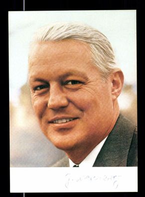 Gerhard Stoltenberg Autogrammkarte Original Signiert # BC 143904