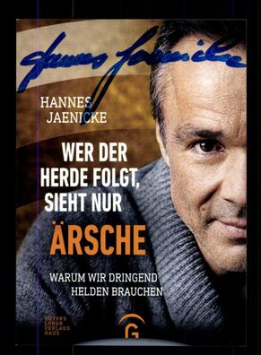 Hannes Jaenicke Autogrammkarte Original Signiert ## BC 150935