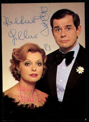 Nadja Tiller und Walter Giller Autogrammkarte Original Signiert ## BC 30655