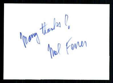 Mel Ferrer Karteikarte Original Signiert ## BC 30857