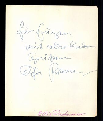 Elfie Pertramer und Manfred Gemar Albumblatt Orignal Signiert + ## BC G 23268