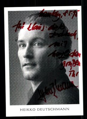 Heikko Deutschmann Autogrammkarte Original Signiert ## BC 153304