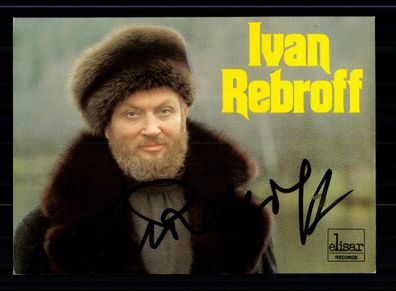 Ivan Rebroff Autogrammkarte Original Signiert ## BC 154536