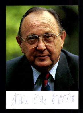 Hans Dietrich Genscher Autogrammkarte Original Signiert # BC 154982