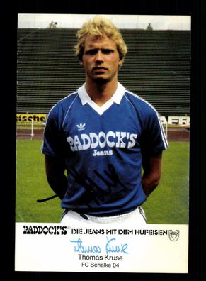 Thomas Kruse Autogrammkarte FC Schalke 04 1984-85 Original Signiert
