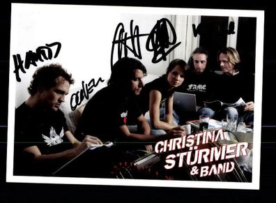 Christina Stürmer Autogrammkarte Original Signiert ## BC 87338