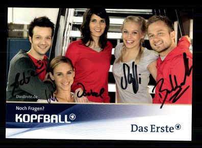 Team Kopfball ARD Autogrammkarte Original Signiert # BC 135328