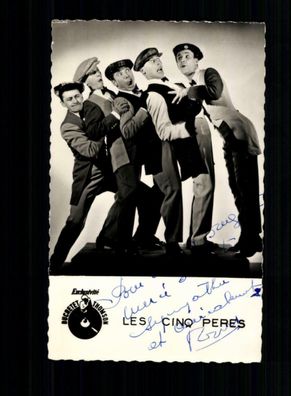 Les Cino Peres Autogrammkarte Original Signiert ## BC 157888