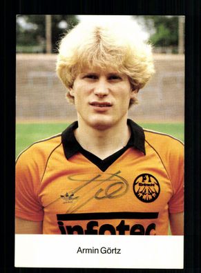 Armin Görtz Autogrammkarte Eintracht Frankfurt 1981-82 Original Signiert