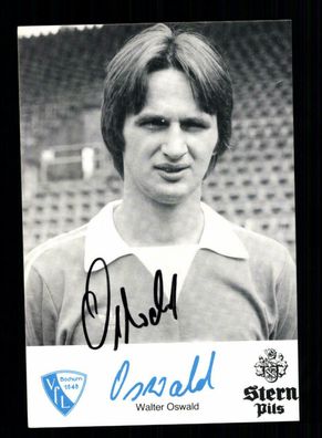 Walter Oswald Autogrammkarte VFL Bochum 70er Jahre Orginal Signiert