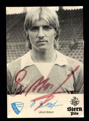 Ullrich Bittorf Autogrammkarte VFL Bochum 70er Jahre Orginal Signiert