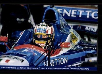 Alexander Wurz Foto Original Signiert Formel 1 Fahrer 1997-2007 ##BC G 26992