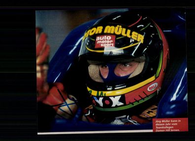 Jörg Müller Foto Original Signiert Formel 1 Testfahrer 1996 ## BC G 27085