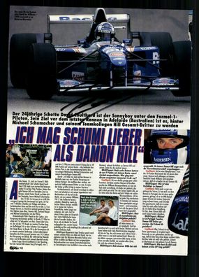 David Coulthard Original Signiert Formel 1 Fahrer 1994-2008 ## G 27204