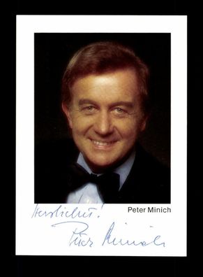 Peter Minich Autogrammkarte Original Signiert ## BC 160116