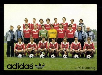 Original Mannschaftskarte 1 FC Nürnberg 1978-79