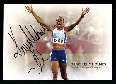 Kelly Holmes Autogrammkarte Original Signiert Leichathletik ## BC G 27633