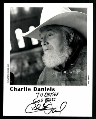 Charlie Daniels Autogrammkarte Original Signiert## G 25559